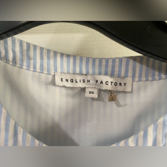 English Factory Puff Sleeve Round Neckline Midi Dress Size XS - Picture 7 of 11